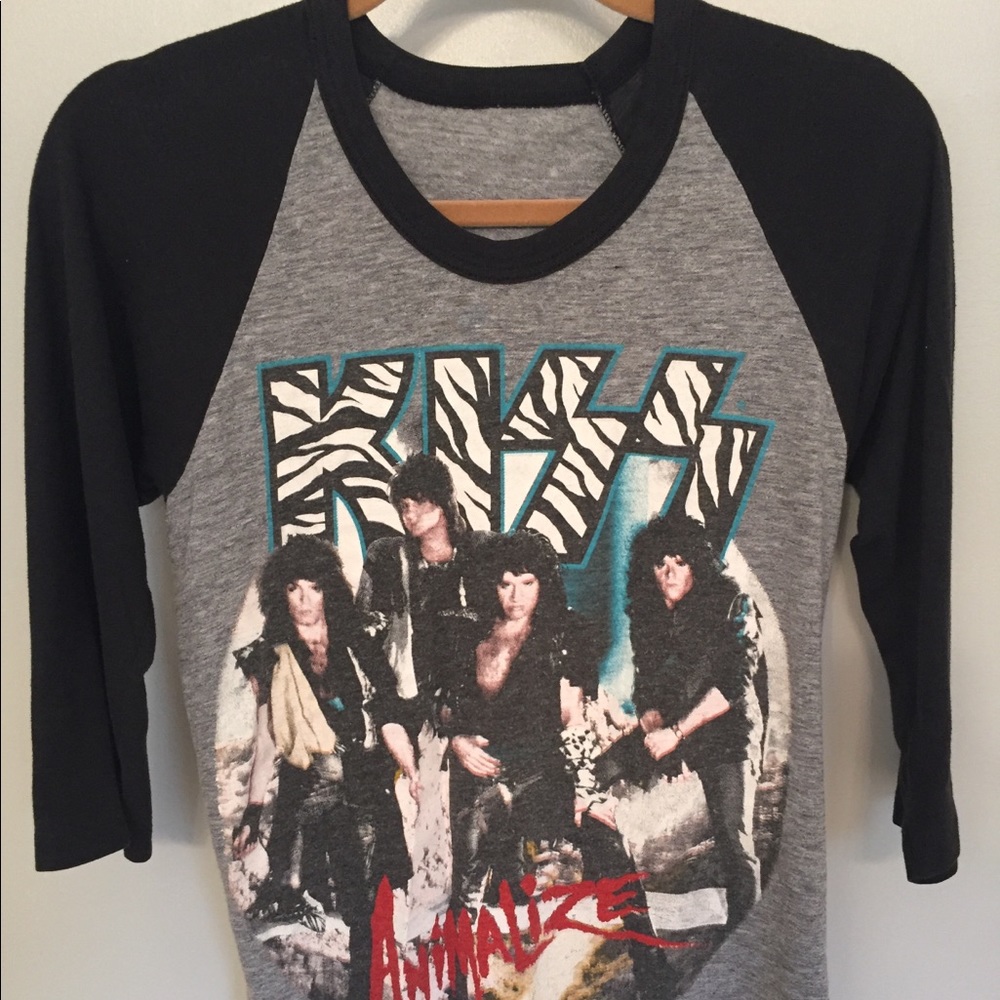 Vintage Kiss Animalize 1984 tour Concert T-shirt